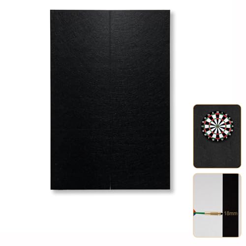 Voljupel Dart Board Wall Protector Felt Dartboard Backboard Wall Guard Dart Board Wall Protection Board Dartboard Accessories for Home Game Room & Pub 90 H x 60 W x 1.8cm Thickness