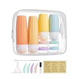 BAGSMART(バグスマート) TSA承認 トラベルボトル トイレタリー用 漏れ防止 シリコン製 トラベルサイズ容器 シャンプー、マカロン用 18個パック