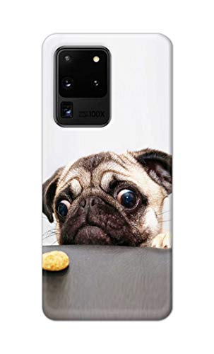 Image of PRINTFIDAA� Printed Hard Back Cover Case for Samsung Galaxy S20 Ultra 4G | Samsung S20 Ultra 5G Back Cover (Pug Dog) -2808