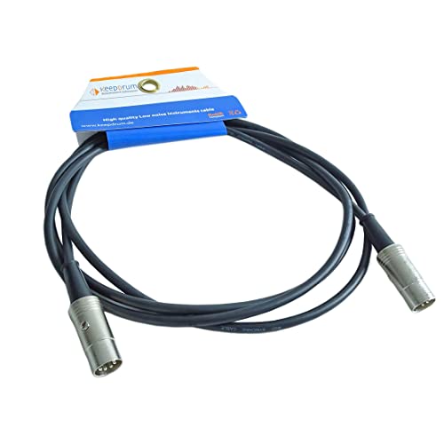 Câble MIDI mâle avec connecteurs robustes de 2 mètres pack double keepdrum - 6