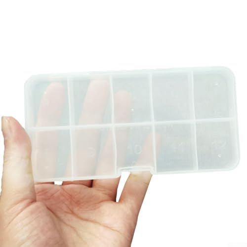 Dolvitrny Organizador compacto de aparejos de pesca, caja de almacenamiento de gancho pequeño para pescadores, caja de aparejos portátil de PVC con tapa de rosca, funda ligera para anzuelos de pesca