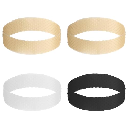 TRKETK 4 Piezas Unidades de Diadema de Agarre para Mujer Diadema Elástica Antideslizante Ajustable Peluca de Silicona Banda Elástica Para Hombres y Mujeres Fijan la Peluca en su Lugar