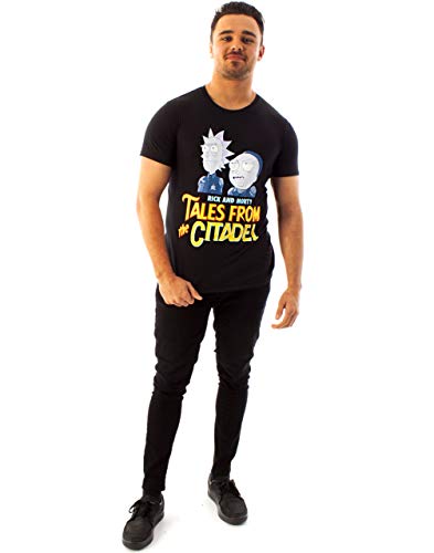 Image of RICK AND MORTY Tales from The Citadel Men's T-Shirt XL Black