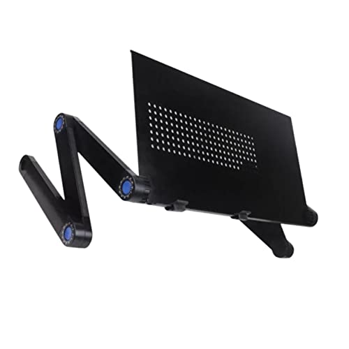 EXCEART Foldable Bed Laptop Desk Ergonomic Design Portable Study Table with Heat Dissipation Height for Home and Dormitory Use