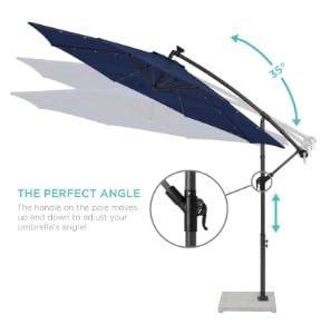 Image of Invezo Garden Umbrella LED Side Pole Round Outdoor Patio Umbrella (9ft diameter) Patio outdoor /Big Size Outdoor /Balcony Umbrella.