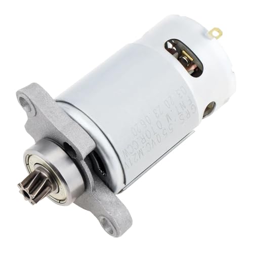 Motor RS550 21V 8 dientes helicoidal para solucionar pérdida de fuerza en taladros