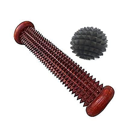 Yash Roller (Rod) Wood under Foot Exercise Tool Acupressure Massager Acupuncture with Ball Massager Tool for Hands and Palm || foot massager roller || wooden accupressure tools|| (B0B8SBLY1P) Amazon Price History, Amazon Price Tracker