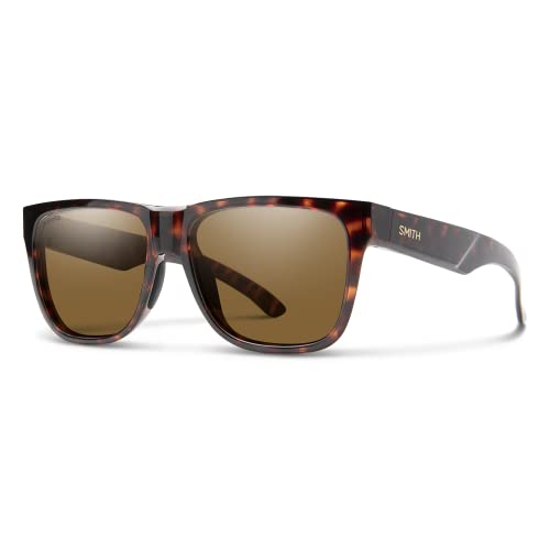 Image of SMITH Optics Lowdown 2 Sunglasses - Performance Sports Active Sunglasses For Running or Everyday Wear - For Men & Women - Tortoise + Brown ChromaPop Glass Polarized Lenses