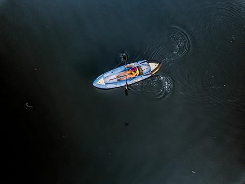 Pelican iESCAPE 110 Inflatable Convertible Kayak - Recreational Single or Tandem Kayak - Compact, Stable and Fun All in One - Transport Bag & Pump Included - 11 ft - Blue - image 7