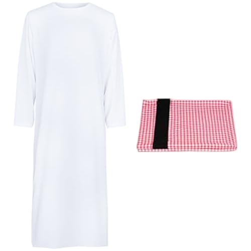 Vêtements arabes pour hommes costume de cheik blanc confortable qui ne tient pas chaud