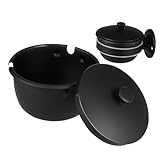 CRILSTYLEO Wandmontierter Aschenbecher Deckel Praktischer Eleganter Aschenbecher für Badezimmer Toiletten Wohnzimmer Installieren für Raucher