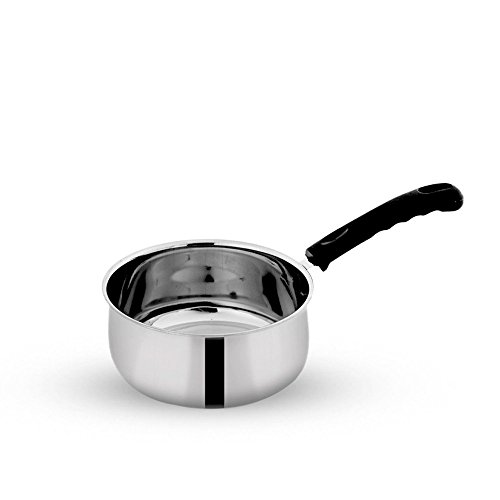 Image of Pigeon-Triply Saucepan 15cm /1500ml Silver /Thick Guage|Even Heat Distribution|Gas & Induction Compatible