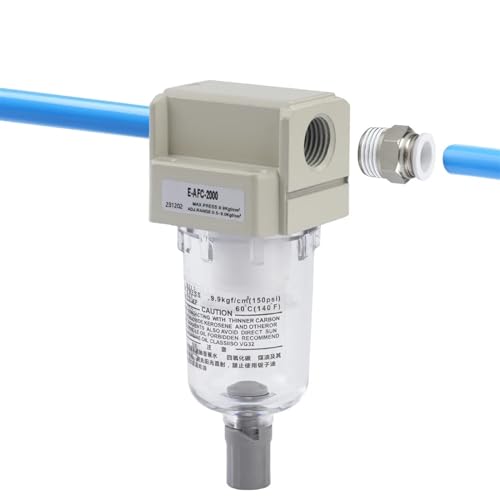 Filtro de agua AF2000 para compresor de aire y herramienta neumática 7