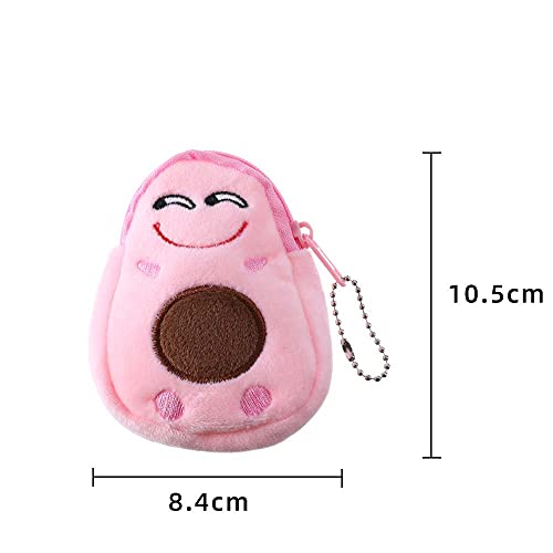 Plush Purses Fashion Children Small Coin Purse Cute Avocado Plush Purses Kids Key Case Bag Money Pouch For Women Boys Girls Mini Handbag(Green) (Amx3Q078Adus) #TOP2