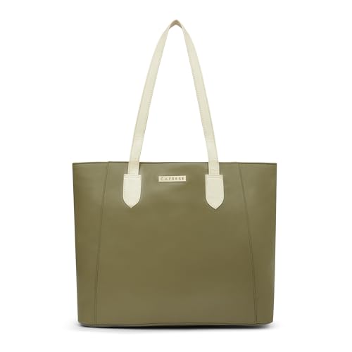 Image of Caprese Devon Large Tote Bag for Women with Comfortable Straps & Multi-Compartment | Stylish Shoulder & Handheld Bag | Fits Up to 16 Inch Laptop | Perfect for Work, Travel & Daily Use