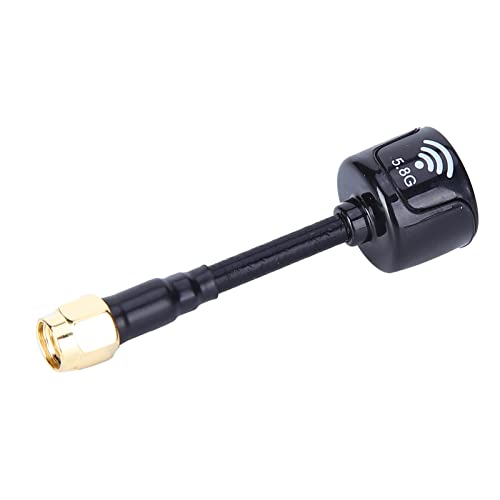 AYNEFY Model Toys Model Airplane Accessories, Antenna Easy to Install for Strong Drone 5.8Ghz 3Dbi Antishock High Gain Model Toys (RP-SMA Inner Hole), Black, AYNEFYowptz1k2g6-11