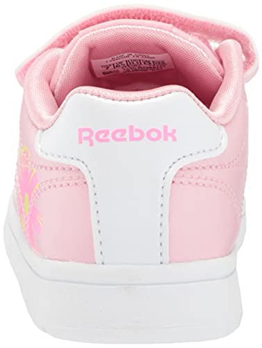 Reebok Baby Girls Complete Clean 2.0 Hook & Loop Sneaker, Classic Pink/Electro Pink/Yellow Flare, 7 Infant #TOP2