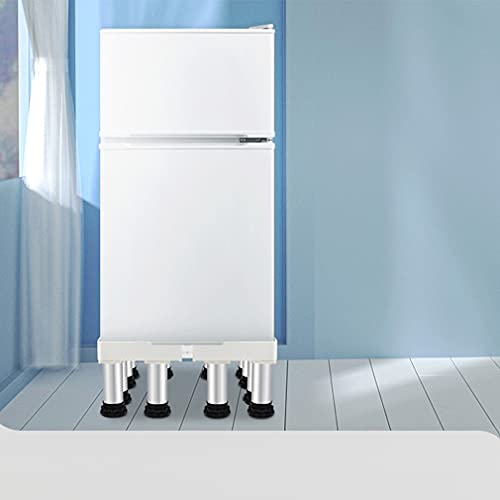 Heavy Duty Washing Machine Pedestal Dryer Stand Adjustable Base Refrigerator Stand height 14-17cm Appliance ice maker Pedestal Stand for Dryers,Cookers,Fridges,Freezers (12 Legs,14-17cm)