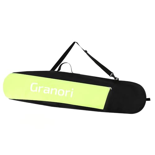Granori Snowboardtasche | Snowboardrucksack 2-in-1 Tasche für Snowboard mit Bindung bis 150/170 cm Boardbag mit zusätzlichem Platz für Skihelm und Skischuhe (Neongelb-Schwarz 170 cm)