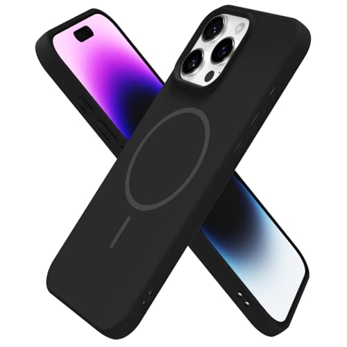 Coque en silicone pour iPhone 14 Pro Max idéale au quotidien pour femmes