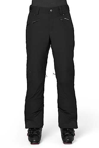 Flylow Women's Daisy Pant Synthetic Insulated Waterproof Breathable Ski & Snowboard Pant - Black - Medium (Tall Inseam)