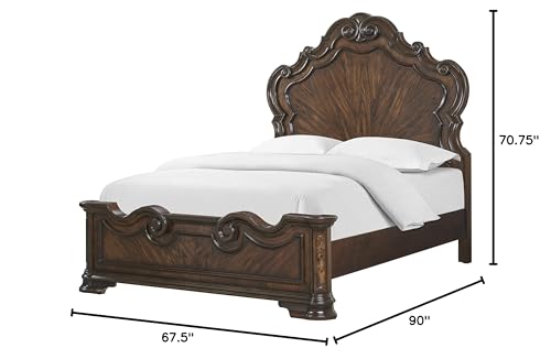 Steve-Silver-Royale-Brown-Cherry-Queen-Bed Steve Silver Royale Brown Cherry Queen Bed