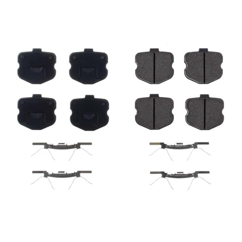 Image of PowerStop Rear Brake Pads for Chevrolet Corvette 2006-13 - Z17 Ceramic Brake Pads with Installation Hardware, 17-1185R