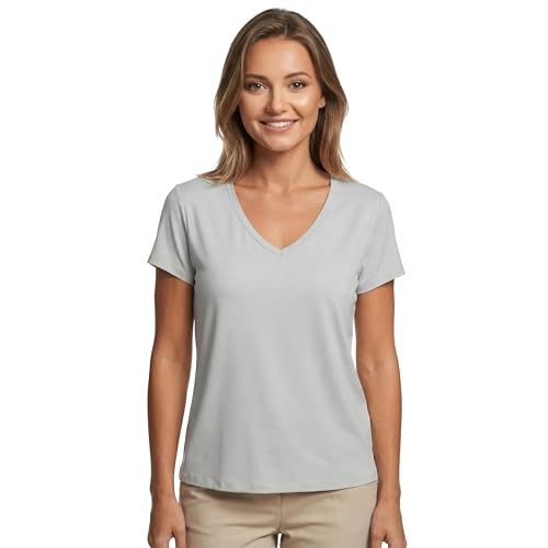 T-shirt pour femme Vastra Brands style décontracté en bambou idéal pour le yoga et le bureau
