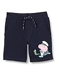 farbige hosen für herren Kinder-Shorts mit elastischem Taillenbund und Kordelzug, farbiges Peppa Wutz Motiv (Peppa Pig) links