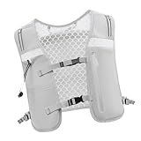 KiBcsLic Running Vest Pack Vest for Women Men Running Backpack for Traveling Jogging, Gray