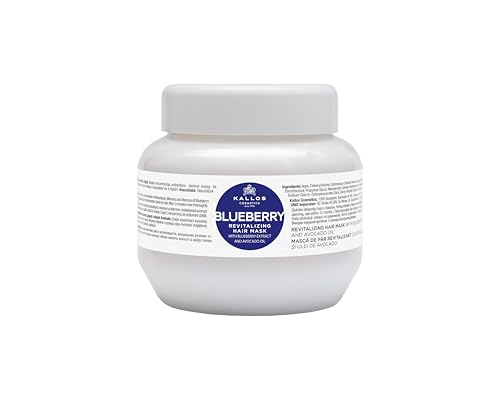 Mascarilla capilar revitalizante de arándanos Kjmn - 275 ml.