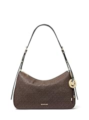 Gold-tone Hardware/Mk Signature Coated Twill/Brown/Black