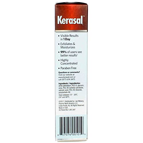 Kerasal Intensive Foot Repair Ointment 1 oz (Pack of 3)