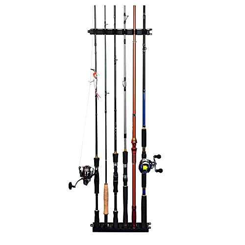JHYS Tragbare Angelausrüstung, vertikaler Angelrutenhalter mit 6 Ruten, Angelrutenhalter aus ABS-Kunststoff mit festem… – Bild 6