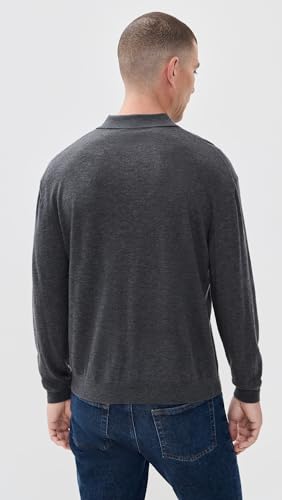 FRAME Men's Long Sleeve Superfine Polo Sweater3