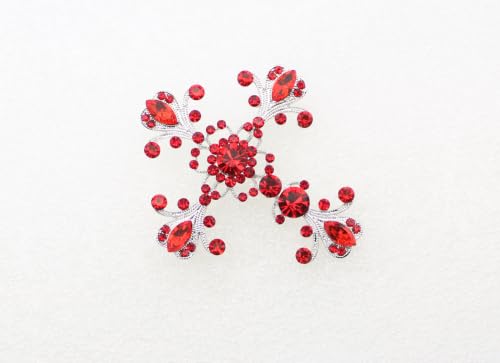 Image of Faship Gorgeous Rhinestone Crystal Cross Crucifix Pin Brooch