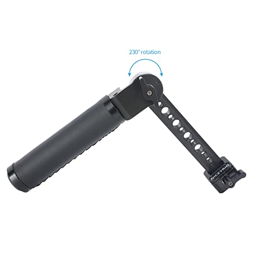 NICEYRIG Side Handle Grip Adjustable Sling Leather Handgrip for DJI RS2 RSC2 RS3 RS3 Pro RS4 RS4 Pro Stabilizer Gimbal with Nato Clamp Rosette Mount-524 - Image 3