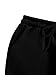 Floerns Girl's Clothes Fall Outfits Drawstring Waist Athletic Joggers Sweatpants with Pocket Solid Black 8 Years