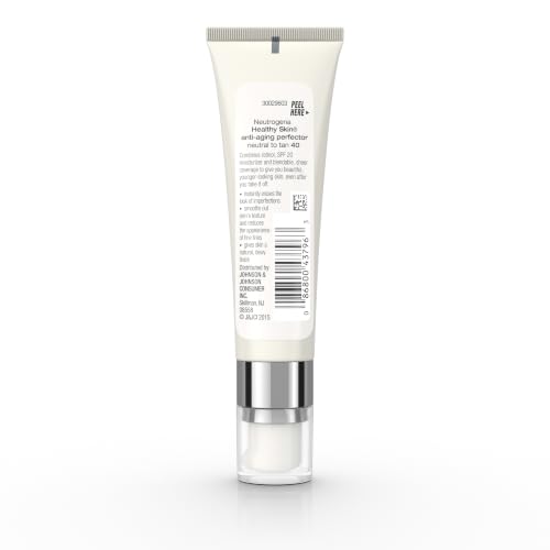 Image of Neutrogena Healthy Skin Anti-Aging Perfector - with Retinol, Tinted Moisturizer with SPF 20 & Sheer Coverage that Smooths Skin Texture & Reduces the Look of Fine Lines, Natural to Tan (40), 1oz (30mL)