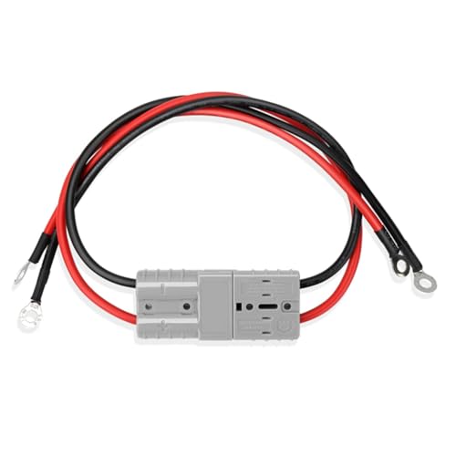 Qusedwey 2Pcs Electric Forklift Charging Plug Cable with O Ring Battery Connect Quick Connector 50A 8Awg Connector Line