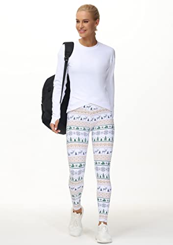 THE GYM PEOPLE Womens' V Cross Waist Yoga Leggings with High Waisted Tummy Control