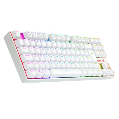 TECLADO MAGNÉTICO GAMER KUMARA PRO RGB BRANCO SWITCH MARROM