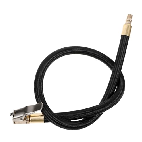 Inflator Hose Extension Extend Tire Inflator Tube for Fast Car Inflation Rubber Hose Adapter Quick Connect Suitable for Most Standard Tire Pumps