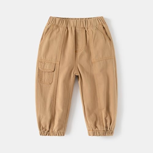 Toddler Boys Baggy Patchwork Sweatpants Straight Wide Leg Elastic Waist Jogger Kids Fall Solid Color Sports Pants2