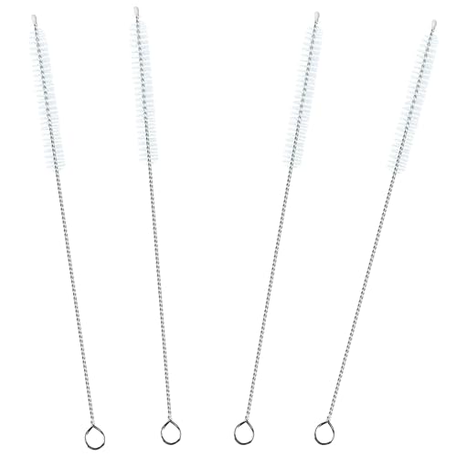 ClDYAUST - Cepillo limpiador de pajitas extralargo de 12 pulgadas, cepillo de paja extra largo con acero inoxidable 304, cepillo de limpieza de paja extralargo para biberones, pajitas de vidrio y