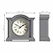 JONES CLOCKS® Kensington Mantel Clock | Small Classic Arch top Clock | Gray | Stylish & Contemporary | Ideal for Desk, Mantelpiece, Bookshelf or Bedside