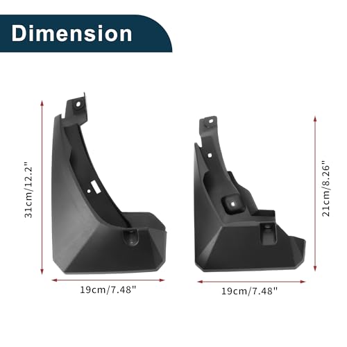 Image of Mud Flaps Splash Guards for Toyota Wildlander 2020-2023 Front & Rear Mud Guards W /Mount Accessories