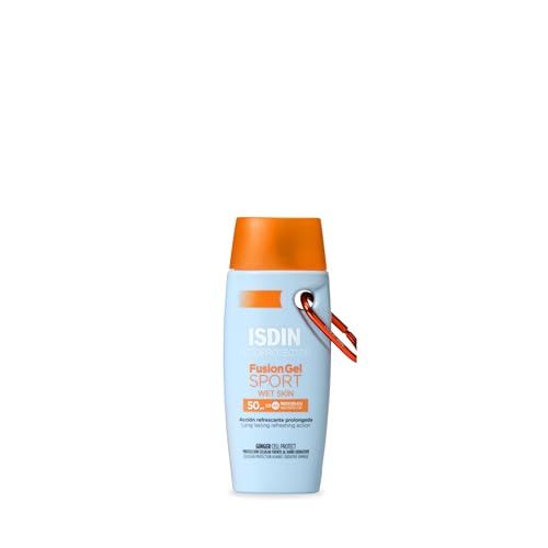 ISDIN Fusion Gel SPORT SPF 50+ 100ml | Body sun gel cream designed for sports use | Ultra-light and cooling 100 ml