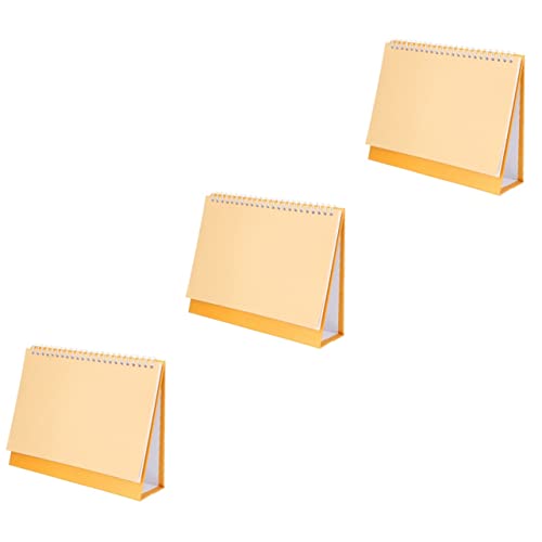 Ciieeo 3 Sets DIY Blanko-Tischkalender Stehpultkalender Bürodekor Scrapbook-Verzierungen Tragbare Mini-Kalender Mini-Tischkalender Desktop-Kalender Desktop-Memo Blanko-Kalender