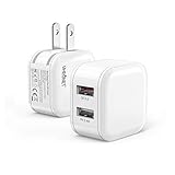 30W USB C Fast Charger, 2 Pack Dual Port PD Power Delivery Quick Charger Wall Charging Block Plug with Foldable Plug for iPhone 13/12/11/Pro Max, XS/XR/X, 8/7/6 iPad AirPods Pro, Samsung Galaxy, Pixel